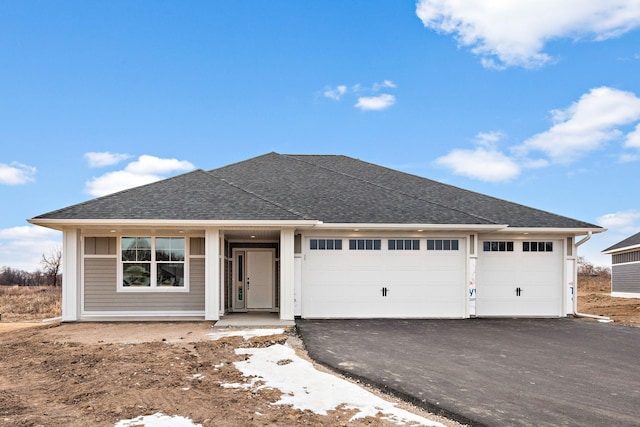 view of front of home featuring a garage