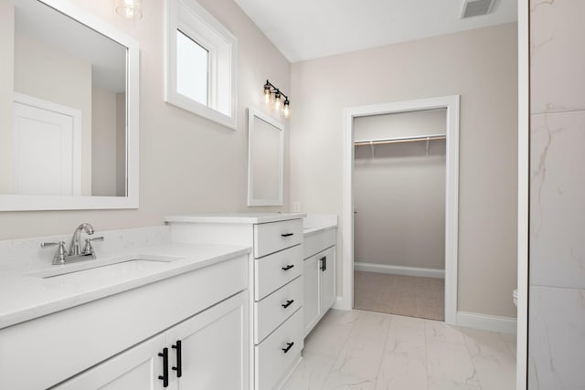 bathroom featuring vanity