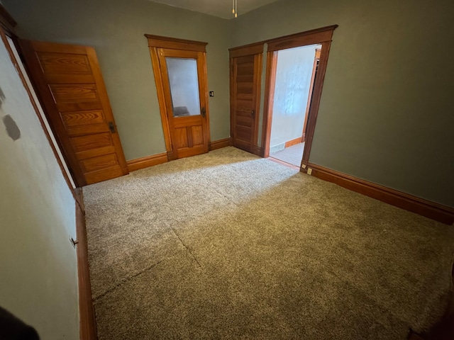 interior space with carpet flooring