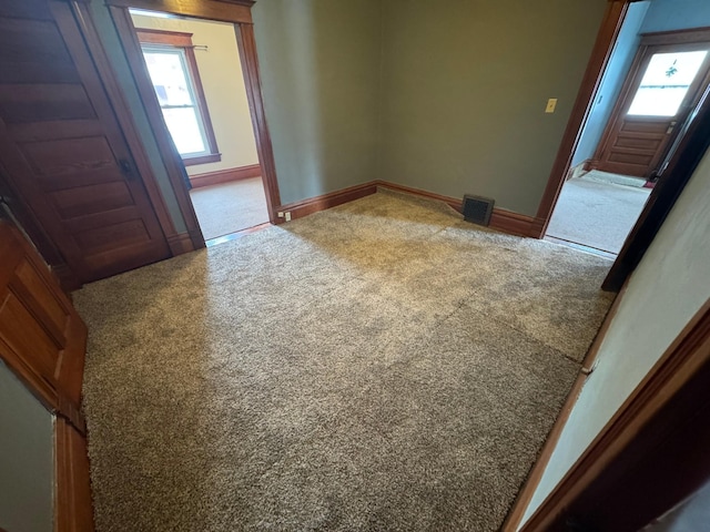 view of carpeted empty room