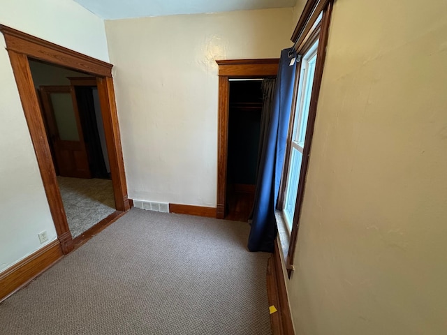 view of carpeted empty room