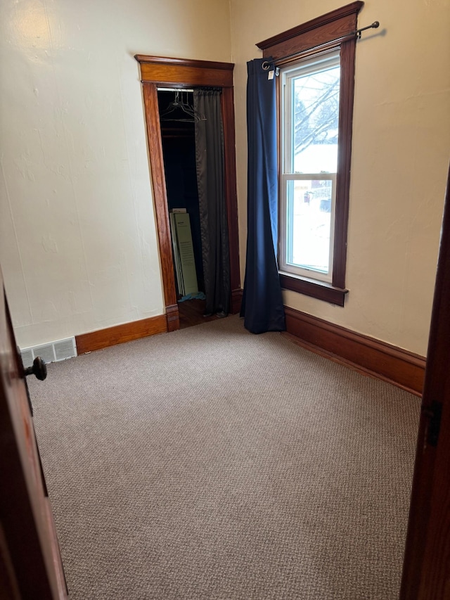 view of carpeted empty room