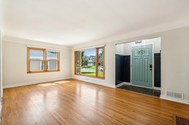 entryway featuring hardwood / wood-style flooring