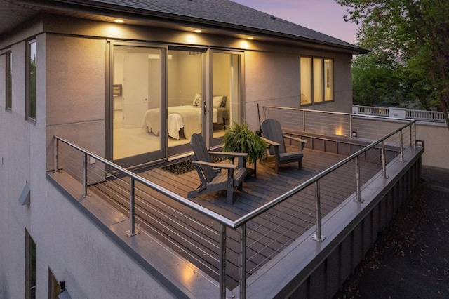 4540 Upton Ave S, Minneapolis, MN 55410 - view of deck at dusk