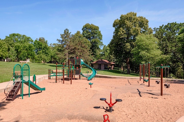 4540 Upton Ave S, Minneapolis, MN 55410 - community playground with a lawn and view of scattered trees