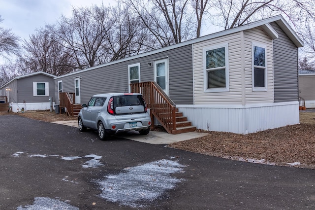 view of manufactured / mobile home