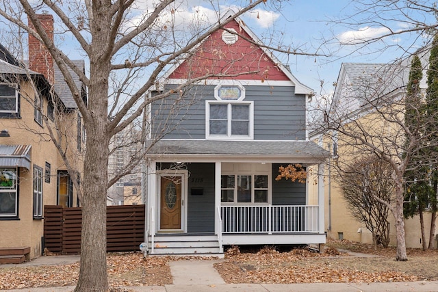 view of front of home