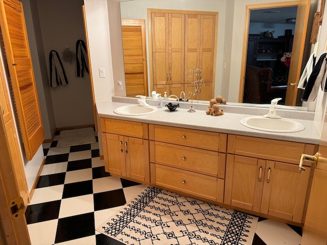 bathroom with vanity