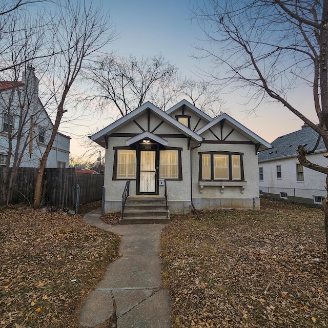 view of bungalow