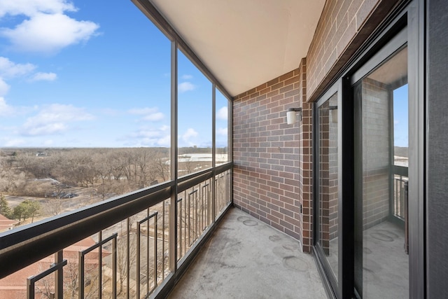 view of balcony