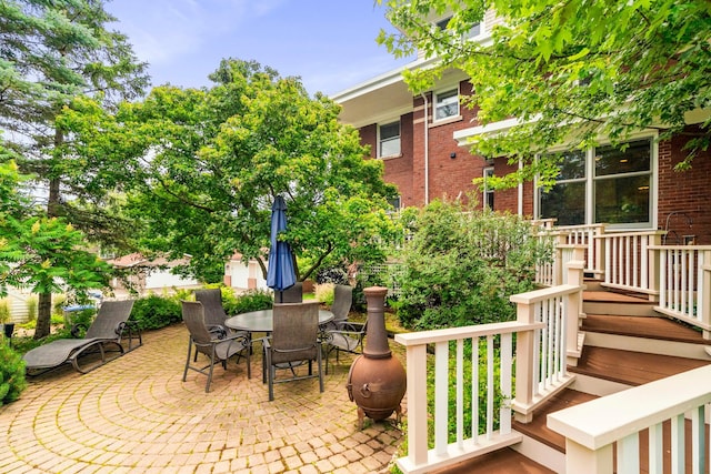 2328 3rd St, Duluth, MN 55812 - view of patio featuring outdoor dining space