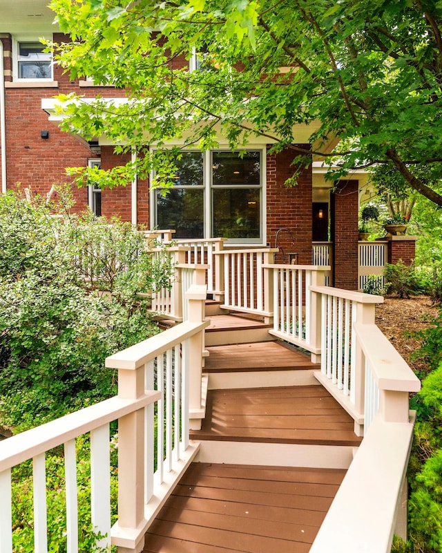 2328 3rd St, Duluth, MN 55812 - entrance to property featuring brick siding and a porch