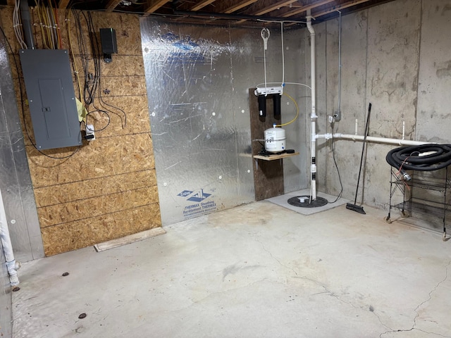 10 Townhouse Rd, Morris, MN 56267 - unfinished basement with electric panel