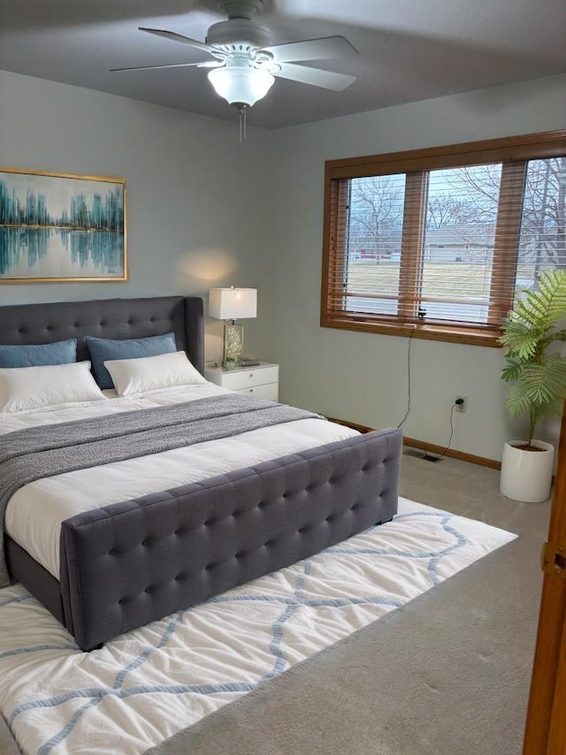 10 Townhouse Rd, Morris, MN 56267 - bedroom with carpet floors, ceiling fan, and baseboards