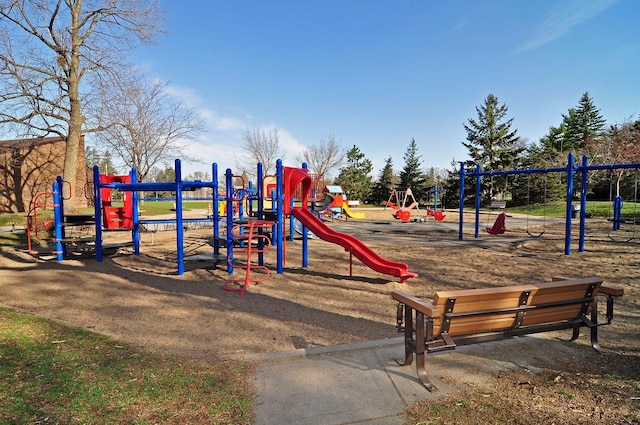 view of jungle gym