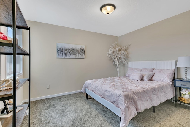 bedroom featuring carpet