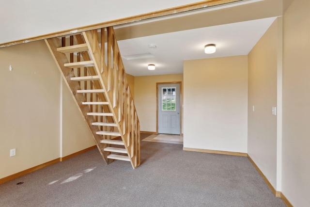 interior space with carpet floors