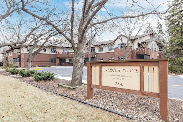 exterior space with a residential view