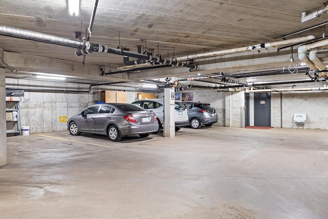 view of parking deck