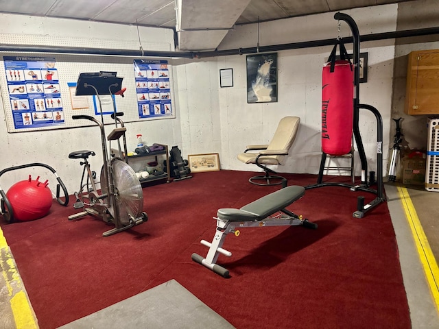 view of exercise room