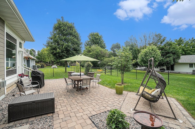 view of patio / terrace featuring area for grilling