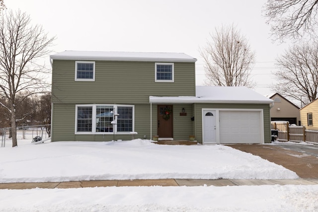 front facade featuring a garage