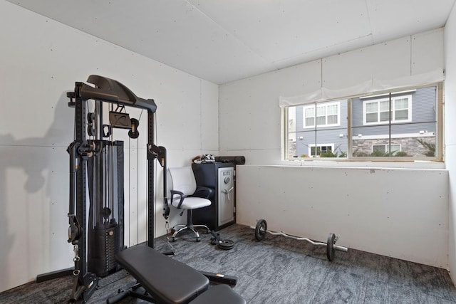 view of workout area