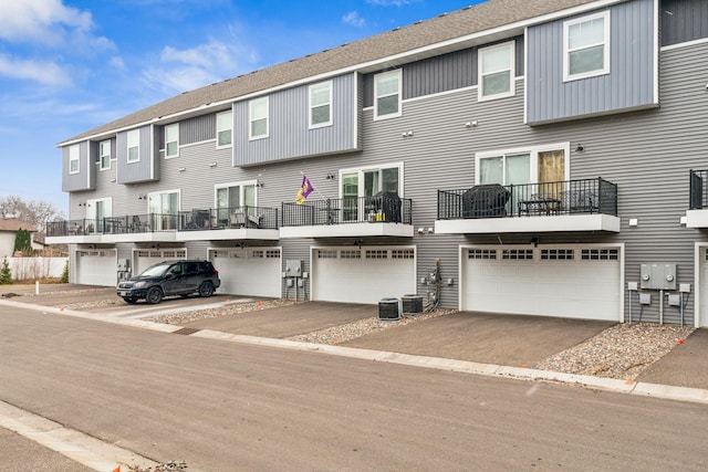 view of front of house featuring central AC