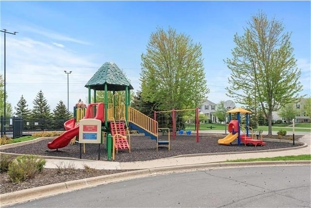 view of jungle gym