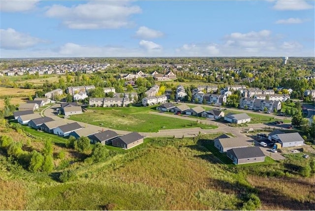 bird's eye view with a residential view