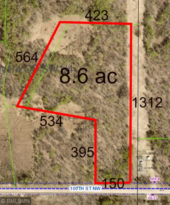 TBD 100th St, Leech Lake Twp MN, 56461 land for sale