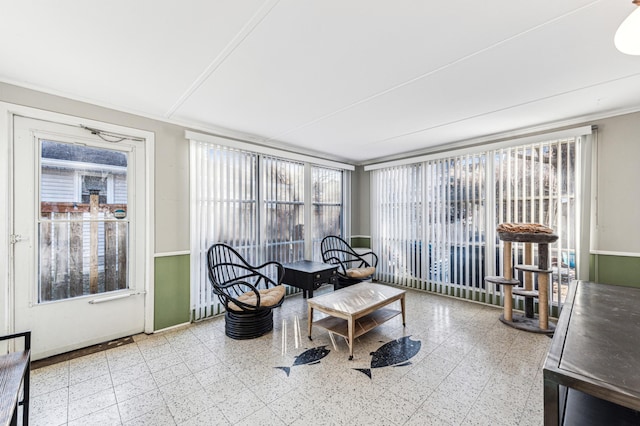 view of sunroom / solarium