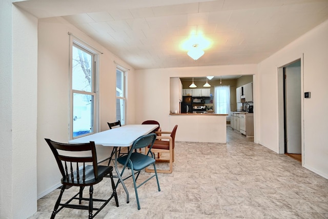 view of dining room