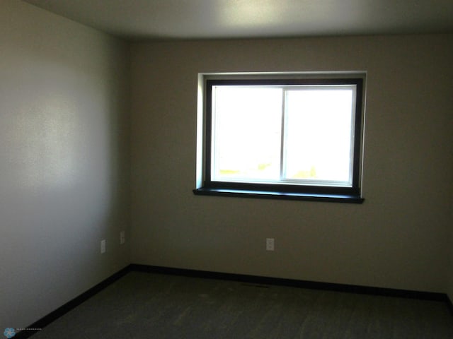 view of spare room