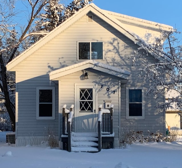 view of bungalow-style home