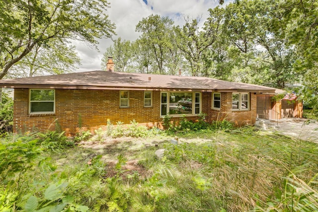 view of rear view of property