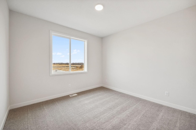 view of carpeted empty room