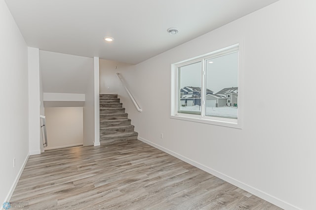 interior space featuring light hardwood / wood-style flooring