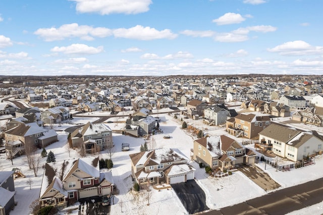 aerial view featuring a residential view