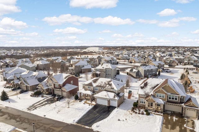 birds eye view of property featuring a residential view