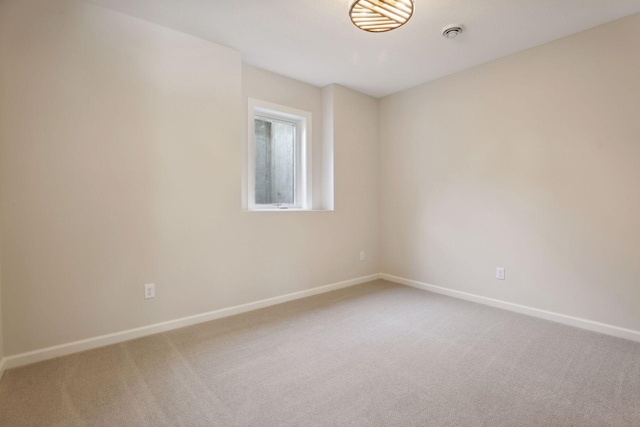 view of carpeted empty room