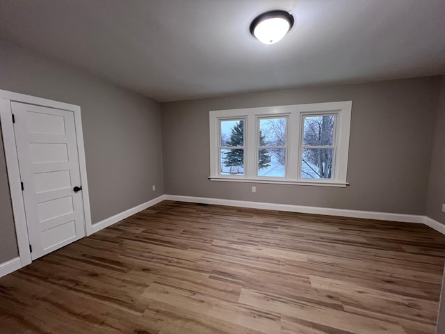 additional living space featuring hardwood / wood-style flooring