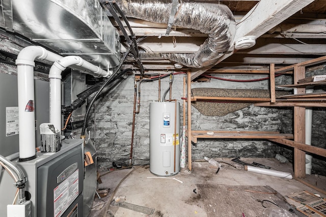 1415 Galtier St, Saint Paul, MN 55117 - unfinished below grade area with water heater