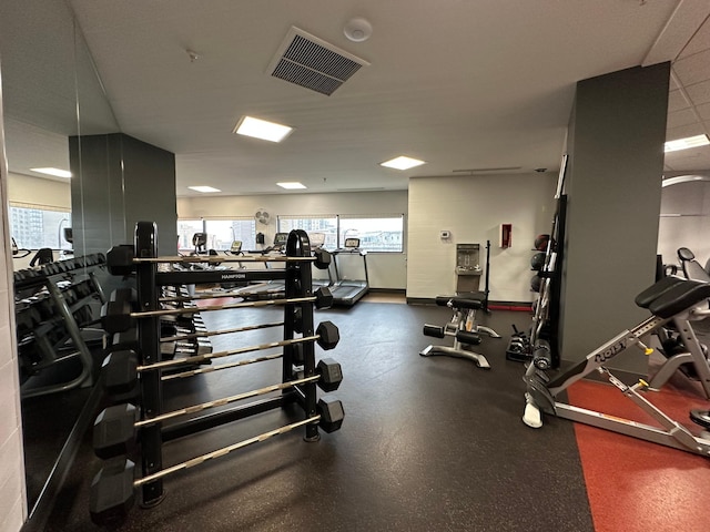 view of workout area