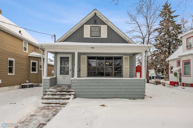 bungalow-style home with central AC