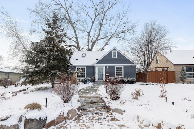 view of front of home