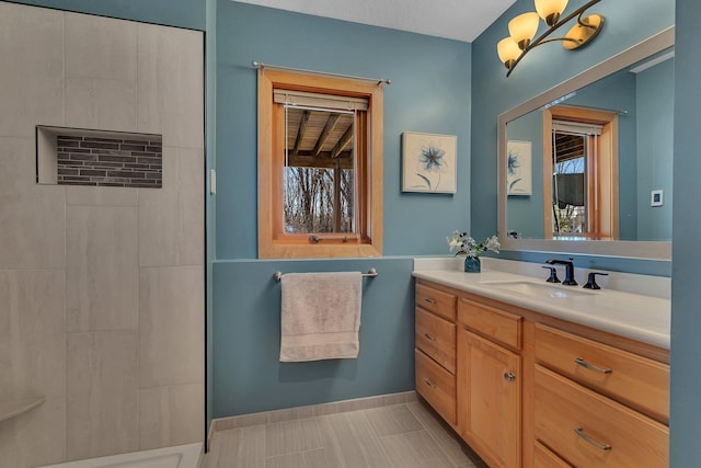 5061 Oxbow Pl, Champlin, MN 55316 - full bathroom with vanity and a shower