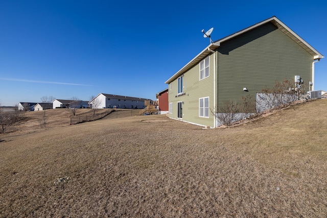 view of home's exterior with central air condition unit