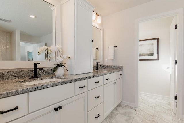 bathroom with vanity