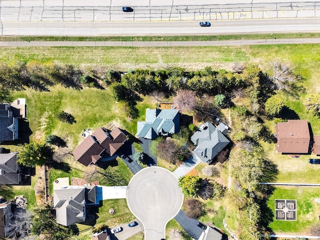 aerial view featuring a residential view